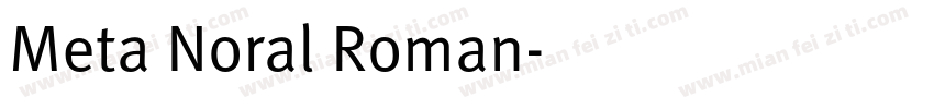 Meta Noral Roman字体转换